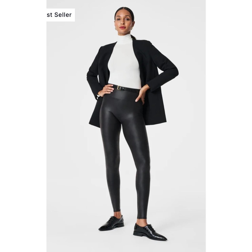 Spanx Faux leather Leggings size small